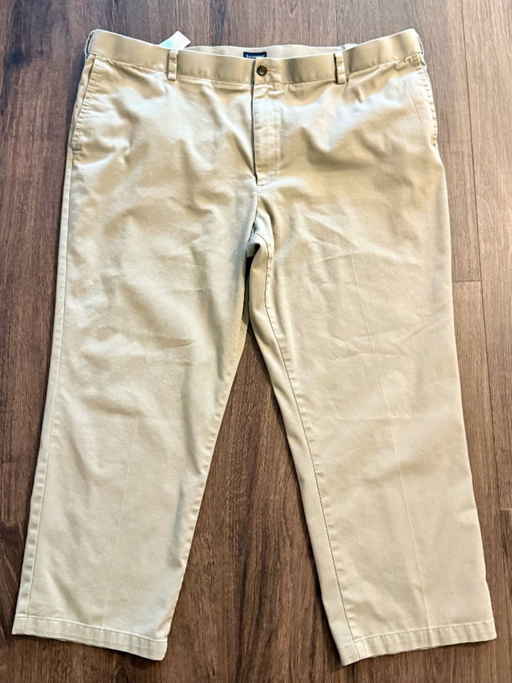 Dockers Men's Big & Tall Flat-Front Khaki Pants - Beige - 46 x 30